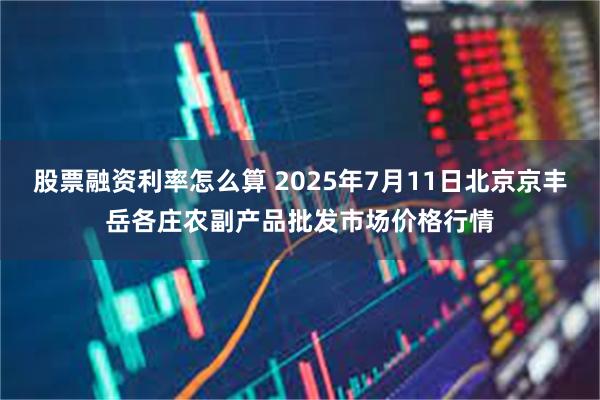 股票融资利率怎么算 2025年7月11日北京京丰岳各庄农副产品批发市场价格行情
