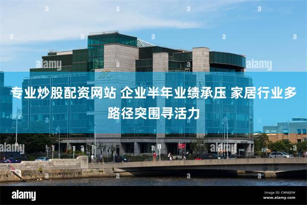 专业炒股配资网站 企业半年业绩承压 家居行业多路径突围寻活力